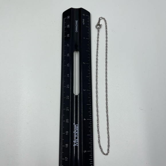 Vintage Sterling Silver 925 Stamped Ankle Bracelet 10 Inches - Picture 3 of 5